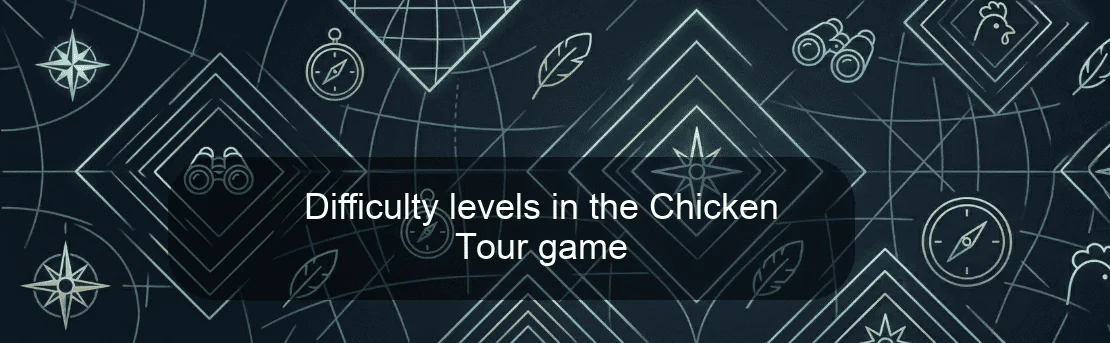 Difficulty levels in the Chicken Tour game
